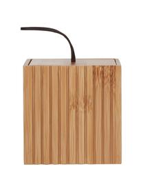 Pudełko do przechowywania z drewna bambusowego Island, Drewno naturalne, Brązowy, czarny, S 9 x W 9 cm