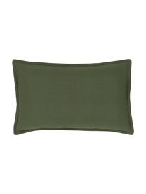 Funda de cojín de algodón Mads, 100% algodón, Verde, An 30 x L 50 cm