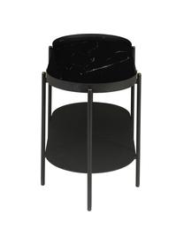 Table basse noire marbrée Complice, Noir