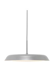 LED hanglamp Piso, Lampenkap: gecoat metaal, Diffuser: kunststof, Grijs, Ø 36 x H 17 cm