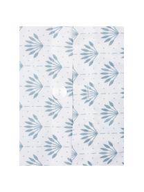 Dwustronna poszewka na poduszkę z bawełny organicznej Tiara, 2 szt., Niebieski, biały, S 40 x D 80 cm