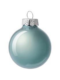 Weihnachtskugeln Evergreen matt/glänzend, verschiedene Größen, Hellblau, Ø 8 cm, 6 Stück