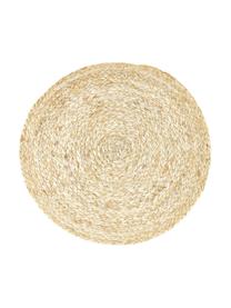 Set de table rond Husk, 2 pièces, Feuille de maïs, Beige, Ø 38 cm