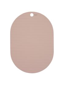 Placemats Ribbo in roze, 2 stuks, Siliconen, Roze, B 33 x L 46 cm