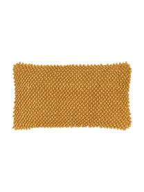 Housse de coussin rectangulaire jaune moutarde Indi, Jaune moutarde