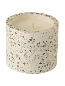 Vela perfumada Terrazzo, Recipiente: gres, Crema, rosa, verde, Ø 11 x Al 9 cm