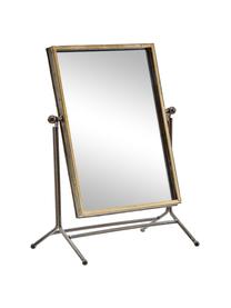 Make-up spiegel Antique, Lijst: gecoat metaal, Messingkleurig, 33 x 44 cm