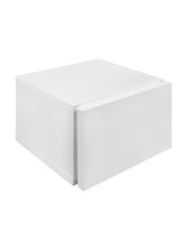 Nachttisch Hank mit Schublade, Spanplatte in Leichtbau-Wabenstruktur, melaminbeschichtet, Weiß, matt, B 45 x T 43 cm