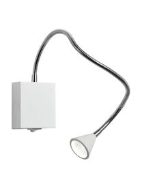 Verstellbare LED-Wandleuchte Buddy, Lampenschirm: Metall, beschichtet, Weiß, 50 x 60 cm