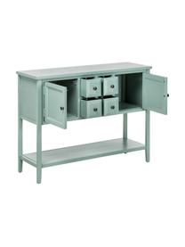 Credenza country Amy, Verde menta, Larg. 116 x Alt. 86 cm