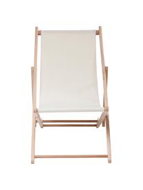 Sedia a sdraio pieghevole Hot Summer, Struttura: legno di faggio, Beige, legno di faggio, Larg. 96 x Prof. 56 cm