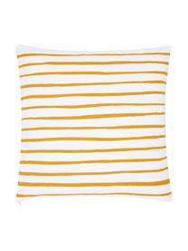 Housse de coussin 40x40 orange/blanc Ola, 100 % coton, Orange, blanc, larg. 40 x long. 40 cm