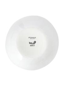 Misa Porcelino, Porcelana o celowo nierównym kształcie, Biały, Ø 24 x W 10 cm