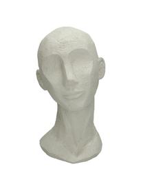 Dekorace Head, Polyresin, Tlumeně bílá, Š 18 cm, V 28 cm