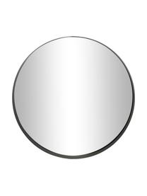 Miroir mural rond noir Metal, Noir, Ø 30 x prof. 3 cm