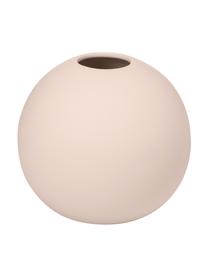 Jarrón artesanal Ball, Cerámica, Rosa, Ø 10 x Al 10 cm