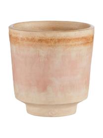 Ručne vyrobený obal na kvetináč Asina, Keramika, Oranžová, béžová, Ø 15, V 15 cm