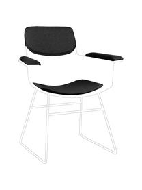 Zitkussenset voor metalen fauteuil Wire, 3-delig, Donkergrijs, Set met verschillende formaten