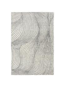 Alfombra artesanal grande de lana Waverly, 100% lana
Las alfombras de lana se pueden aflojar durante las primeras semanas de uso, la pelusa se reduce con el uso diario, Blanco, negro, An 160 x L 230 cm (Tamaño M)