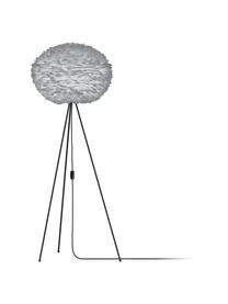 Base de lámpara de pie Trípode, Base de la lámpara: aluminio, recubierto, Cable: cubierto en tela, Negro, Ø 50 x Al 109 cm