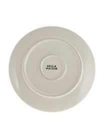 Platos llanos artesanales Pure, 6 uds., Cerámica, Beige, blanco, Ø 26 cm