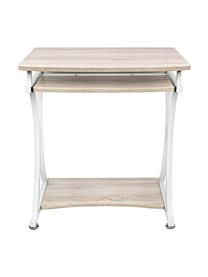 Escritorio Agathe, Estructura: hierro, Tablero: tablero de fibras de dens, Beige, blanco, An 70 x F 55 cm