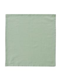 Servilletas de algodón Bimba, 4 uds., 85% algodón, 15% lino, Verde claro, An 40 x L 40 cm