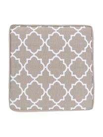 Cuscino sedia alto taupe/bianco Lana, Rivestimento: 100% cotone, Beige, Larg. 40 x Lung. 40 cm