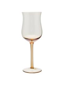 Verres à vin soufflés bouche Diseguale, 6 élém., Verre, soufflé bouche, Tons jaunes, tons bruns, Ø 7 x haut. 24 cm, 250 ml
