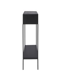 Konzolový stolík z masívneho dreva Lyle, Čierna, Š 105 x V 89 cm