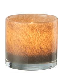 Waxinelichthouder Jade, Glas, Bruin, Ø 9 x H 9 cm