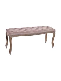 Banco Ilona, Patas: madera de caucho, Tapizado: poliéster, Rosa palo, An 112 x Al 48 cm