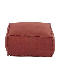 Coussin de sol pur lin fait main Saffron, Rouille