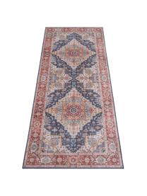 Laagpolige loper Sylla, Blauw, rood, B 80 x L 200 cm