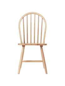Windsor-Holzstühle Megan, 2 Stück, Kautschukholz, lackiert, Kautschukholz,  braun lackiert, B 46 x T 51 cm