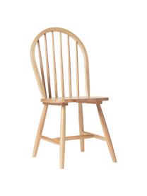Chaise en bois Windsor Megan, 2 pièces, Bois d'hévéa, laqué, Bois d'hévéa,  brun laqué, larg. 46 x prof. 51 cm