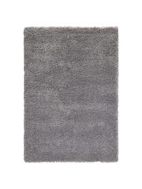 Flauschiger Hochflor-Teppich Venice in Grau, Flor: 100% Polypropylen, Grau, 80 x 150 cm