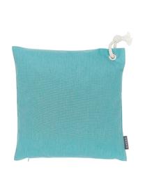 Effen outdoor kussenhoes Capri in turquoise, 100% polypropyleen, Turquoise, 40 x 40 cm