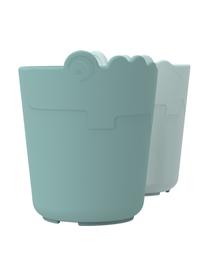 Becher-Set Kiddish, 2er-Set, Kunststoff, Blautöne, Ø 7 x H 8 cm, 100 ml