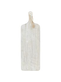 Tabla de cortar de madera de mango Lugo, Madera de mango recubierta, Blanco, madera, L 59 x An 19 cm