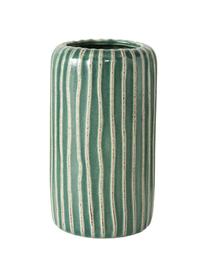 Vase déco Icona, 2 élém., Grès cérame, Vert, brun, beige, Lot de différentes tailles