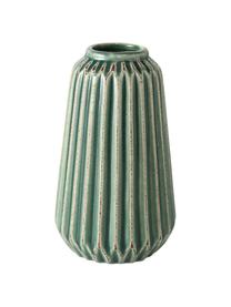 Vase déco Icona, 2 élém., Grès cérame, Vert, brun, beige, Lot de différentes tailles