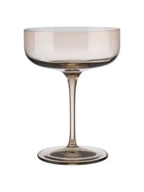 Champagnerschalen Fuum in Braun, 4 Stück, Glas, Beige, transparent, Ø 11 x H 14 cm, 300 ml