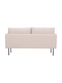 Sofa z metalowymi nogami Ramira (2-osobowa), Tapicerka: poliester 40 000 cykli w , Nogi: metal malowany proszkowo, Blady różowy, S 151 x G 76 cm