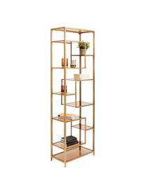 Regał z metalu Loft, Korpus: stal malowana proszkowo, Odcienie złotego, S 60 x W 195 cm