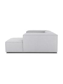 Narożna sofa modułowa Lennon, Tapicerka: poliester Dzięki tkaninie, Stelaż: lite drewno sosnowe z cer, Nogi: tworzywo sztuczne Materia, Jasnoszara tkanina, S 238 x G 180 cm, lewostronna