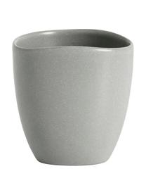 Tazza senza manico in gres grigio opaco Refine 4 pz, Gres, Grigio, Ø 9 x Alt. 9 cm