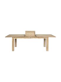 Uitschuifbare tuintafel Montevideo van gerecycled teakhout, 200 - 260 x D 100 cm, Tafelblad: Gerecycled teak, FSC®-gec, Poten: massief hout Metalen elem, Lichtbruin, B 200 tot 260 x D 100 cm