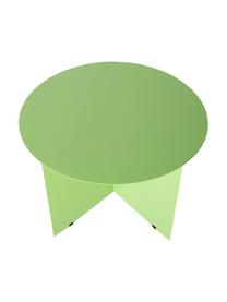 Ronde metalen salontafel Dinga in lichtgroen, Gepoedercoat metaal, Lichtgroen, Ø 60 x H 40 cm