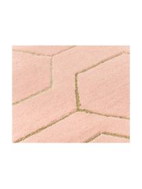 Tapis en laine tufté à la main Arris, Rose, beige